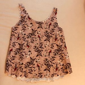 Floral Divided tank top